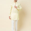 Yellow Linen Kurta image 0