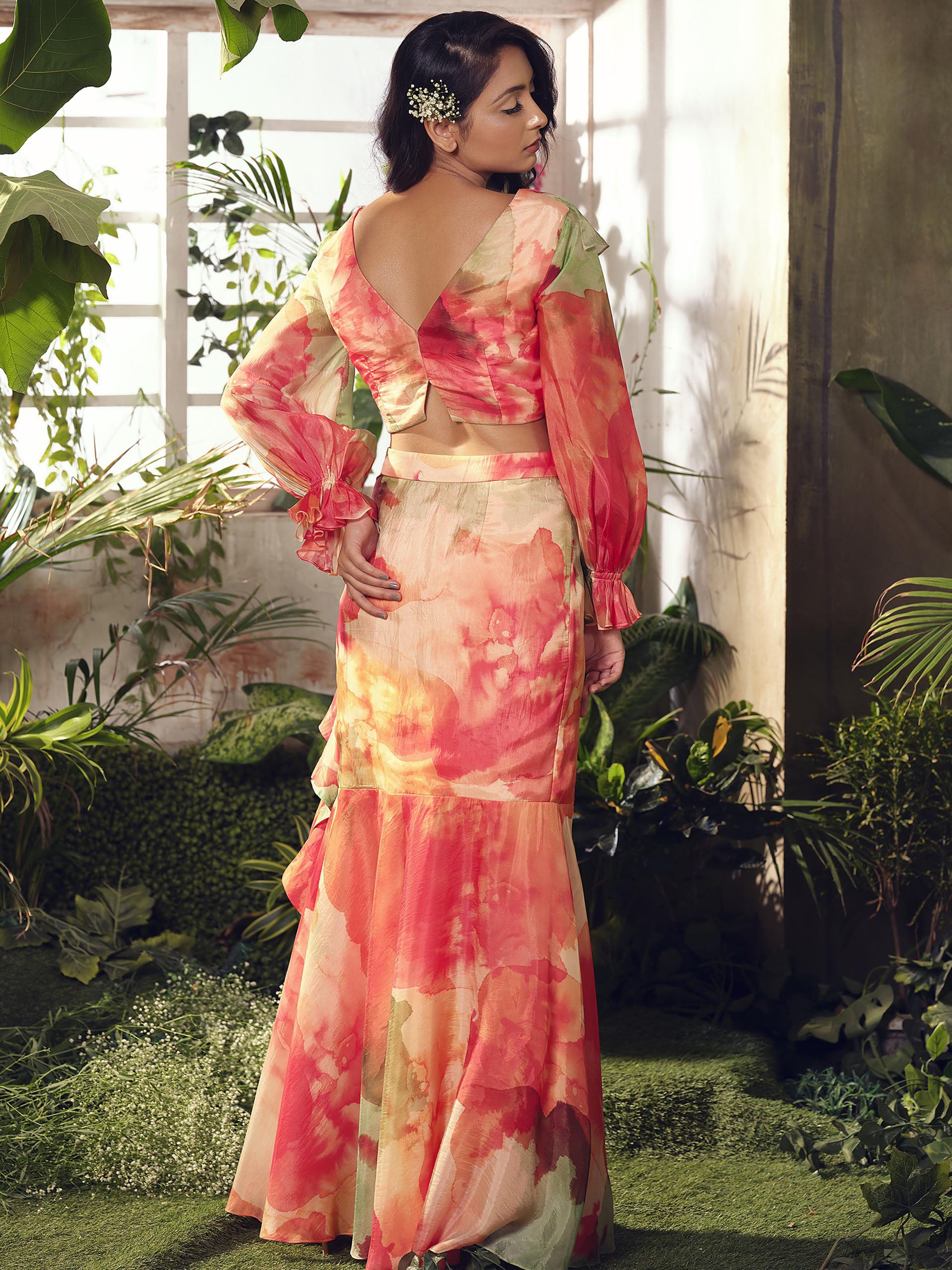 Orange and Green Co-Ord Set image 2