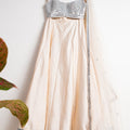Champagne Cream Mirror Lehenga Set image 0