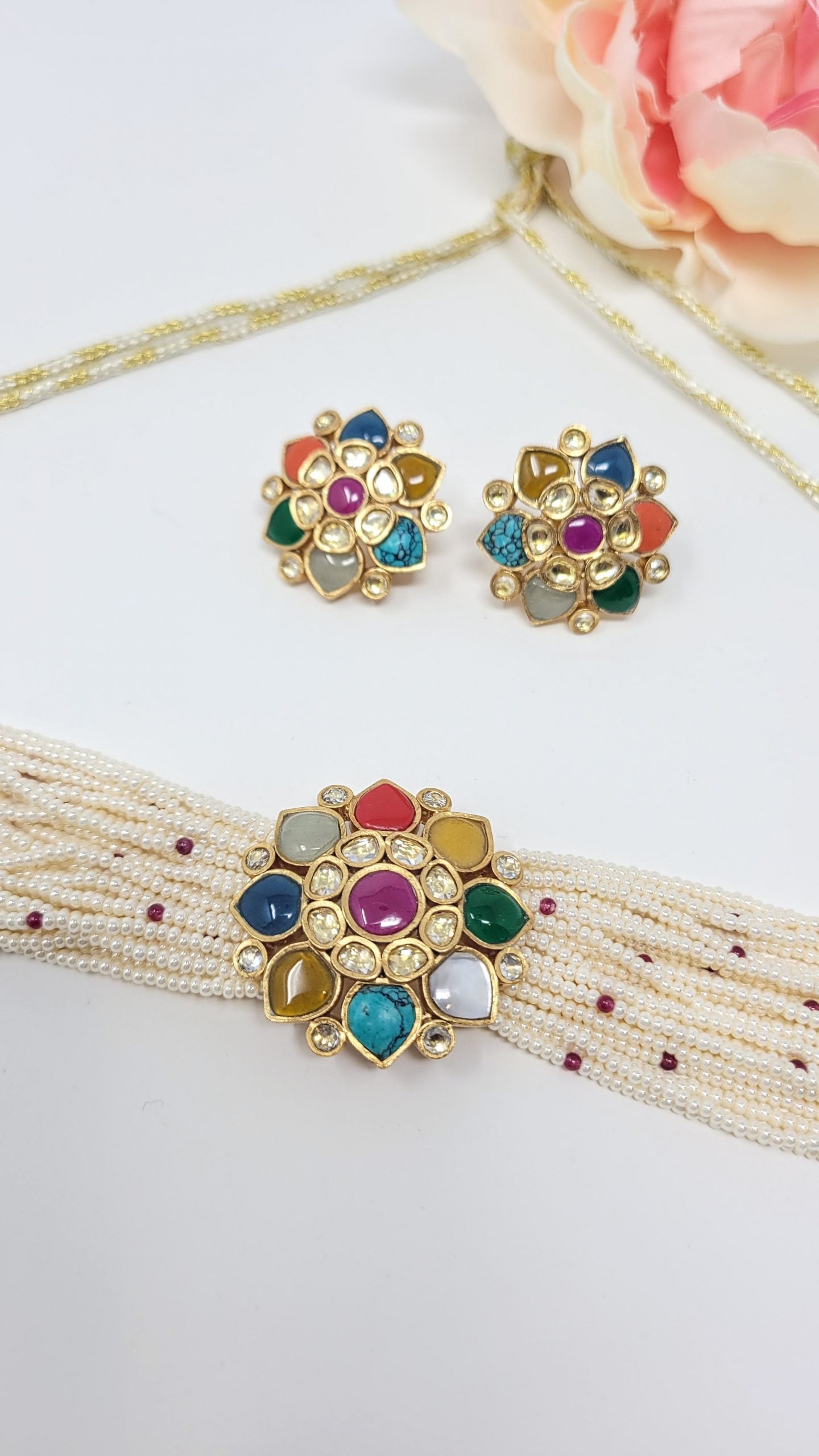 Multi Color Choker Set image 0