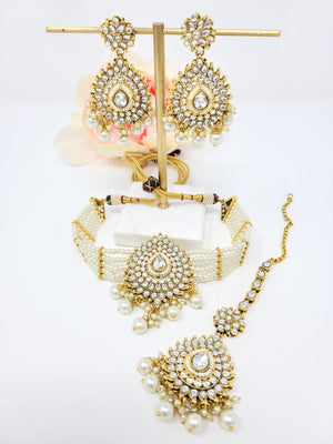 Sonam Choker Set - Golden image