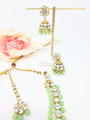 Mint Shayna Layered Necklace Set image 1