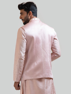 Onion Pink Mirror Nehru Jacket image 2