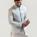 Gray Maple Leaf Nehru Jacket image 0
