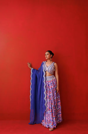 Saphire Serene Lehenga Set image 4