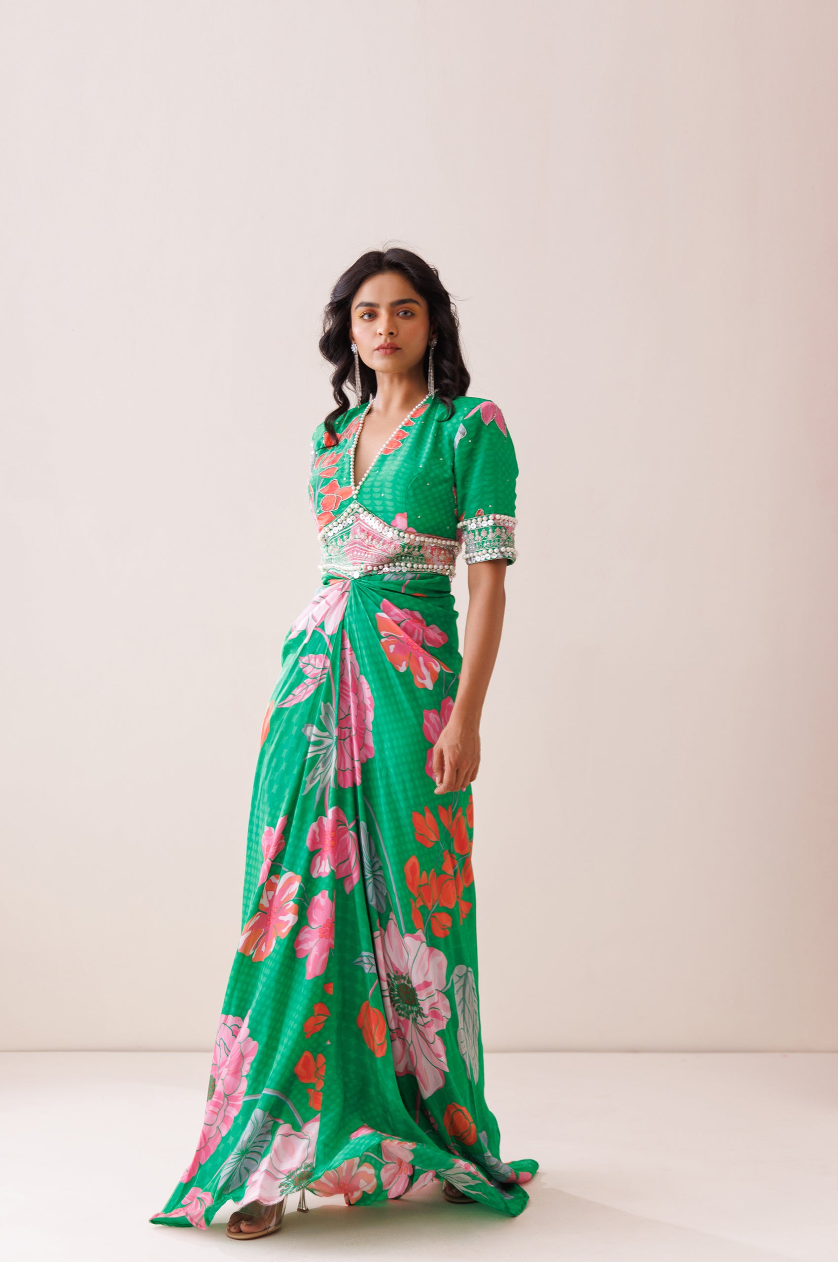 Verde Bold Shoulder Dress image 3
