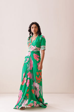 Verde Bold Shoulder Dress image 3