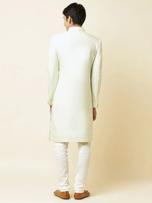 Mint Green Sherwani Set image 3