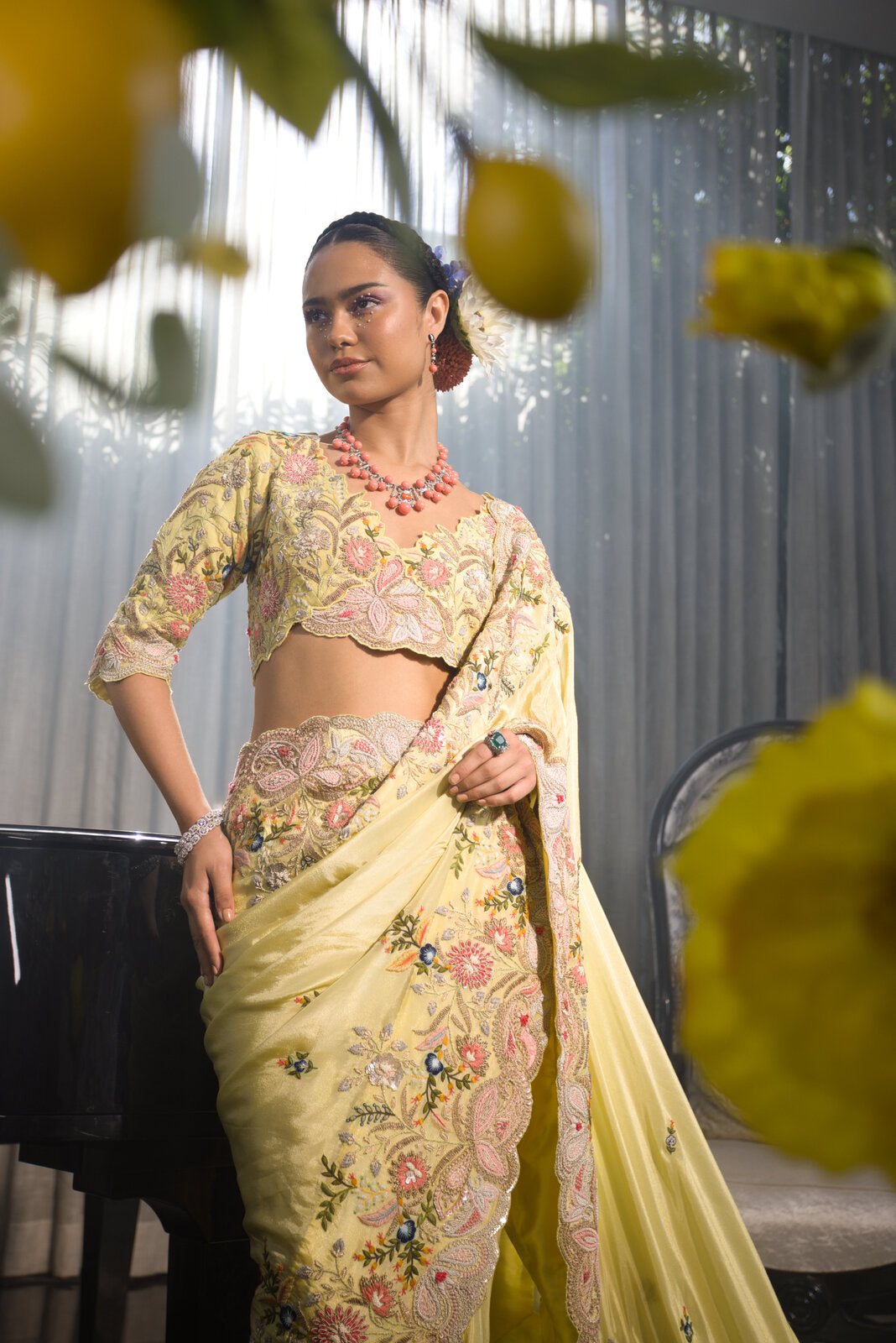 Mix Heavy Work Saree image 4