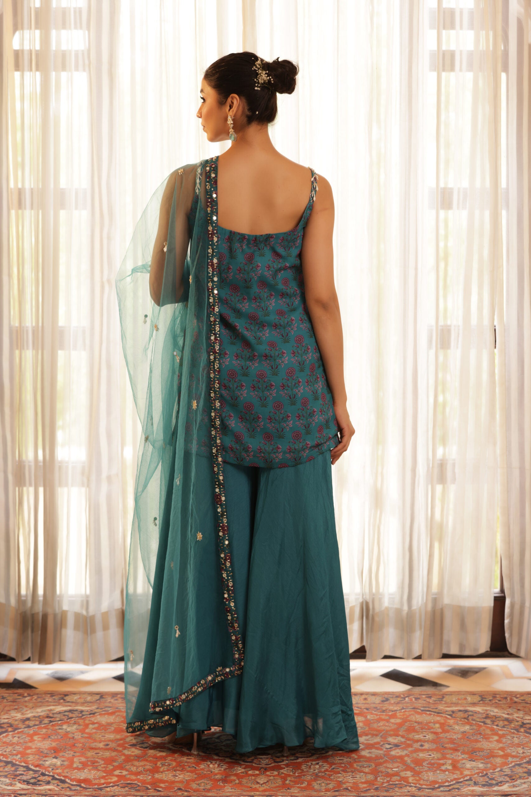Floral Printed Straight Kurta image 8