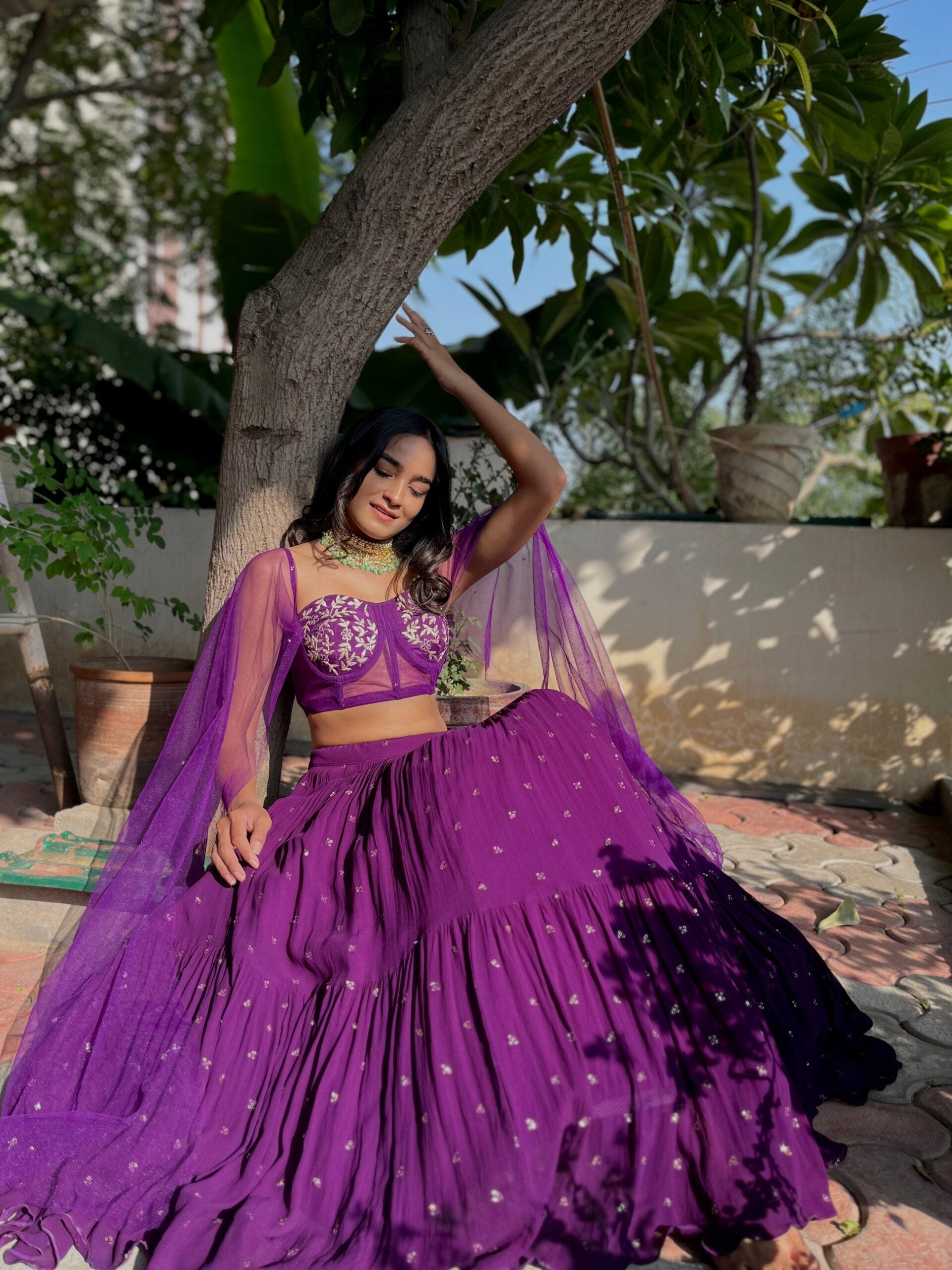 Three Tier Lehenga Set image 0