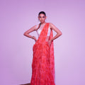 Tangerine Sea Saree image 0