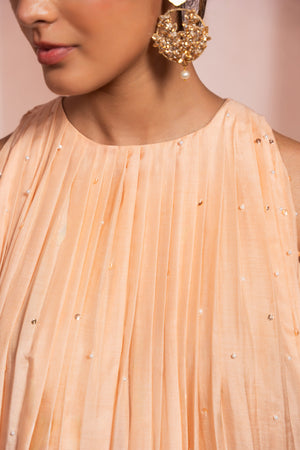 Peachy Keen Flared Kurta Set image 1