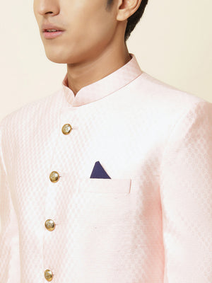 Light Pink Sherwani Set image 1