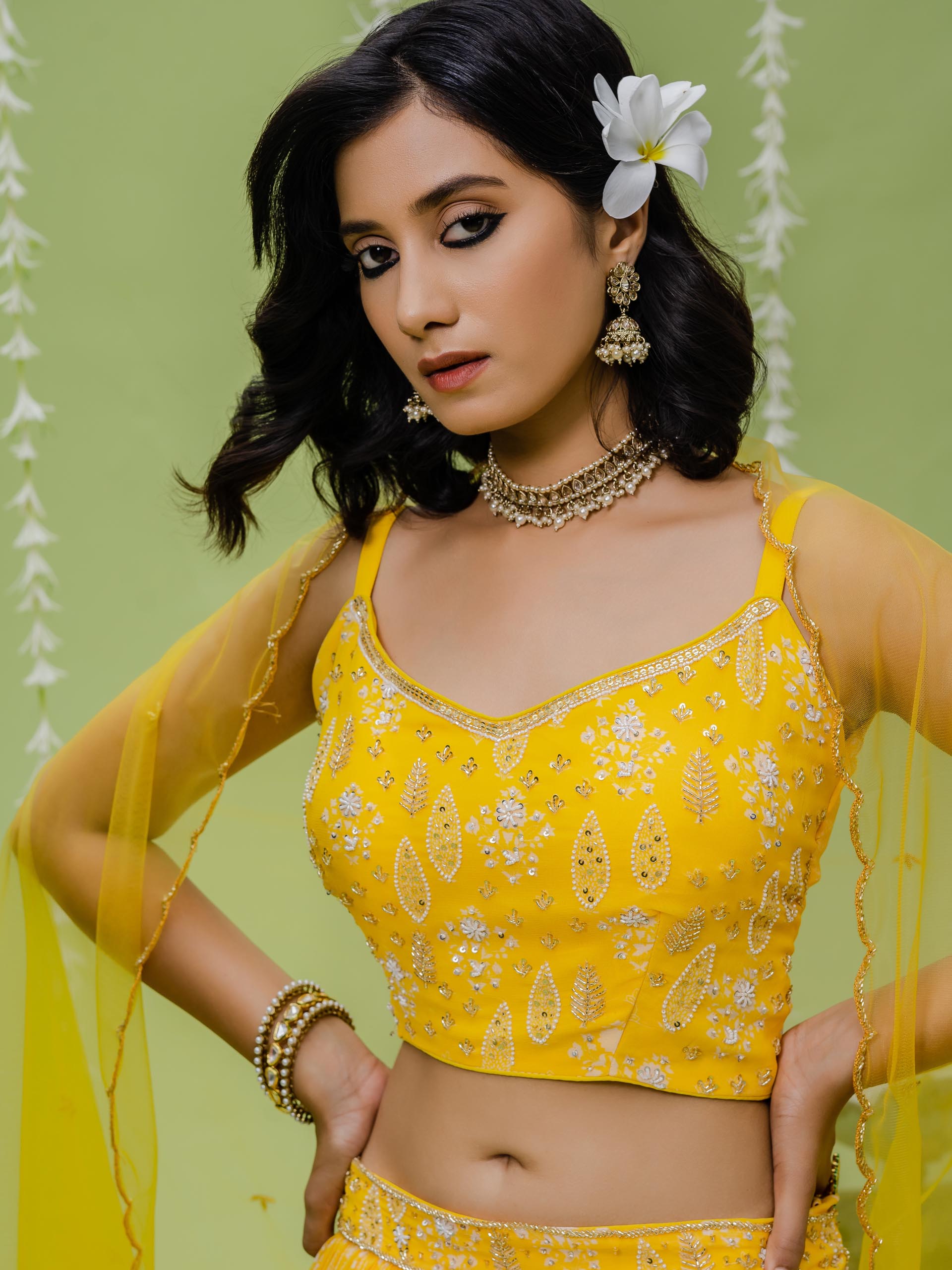 Sunshine Embroidered Lehenga Set image 1