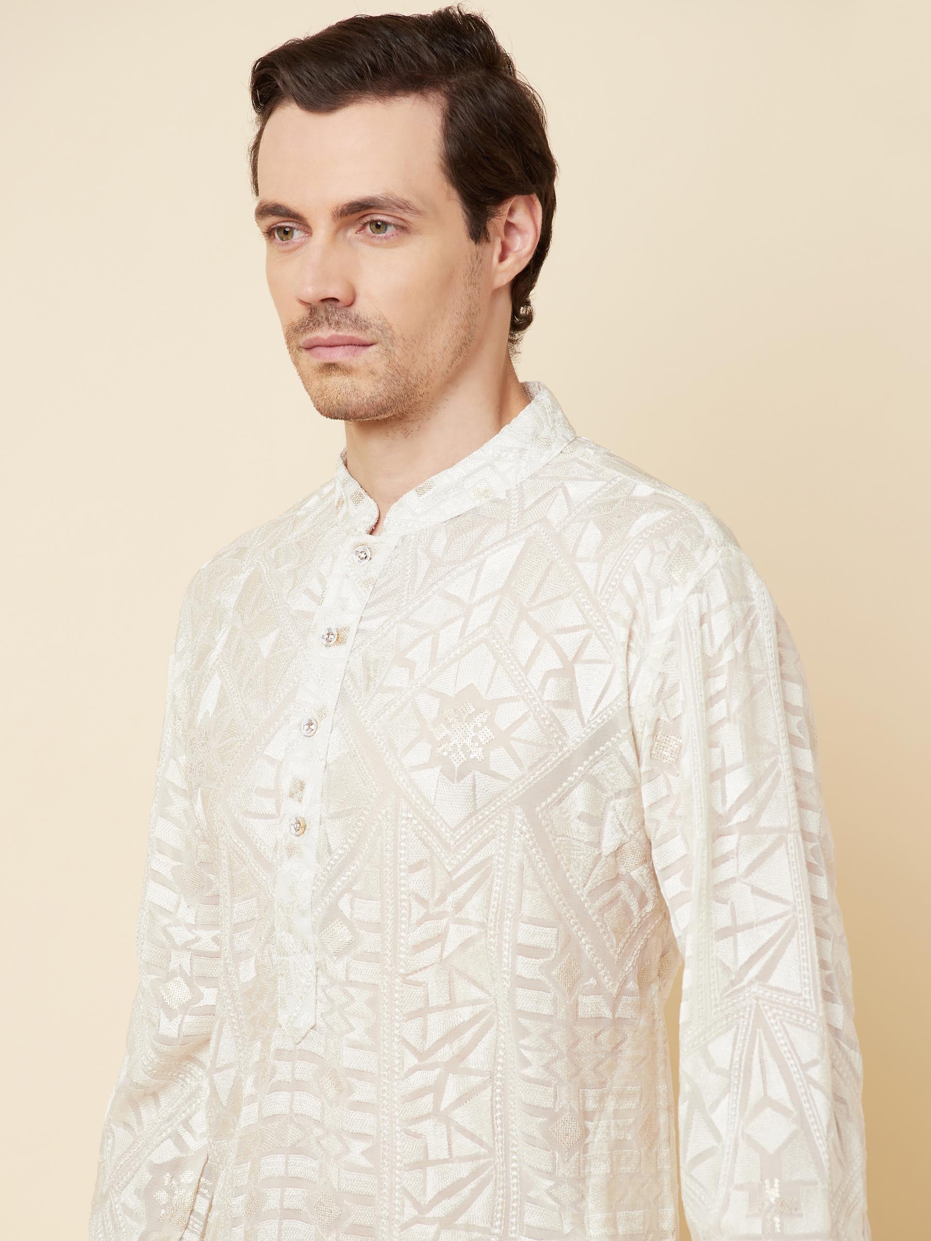 Lucknowi Kurta Set image 2