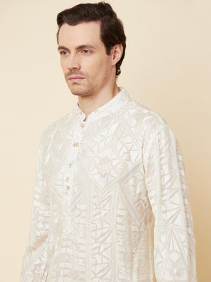 Lucknowi Kurta Set image 2