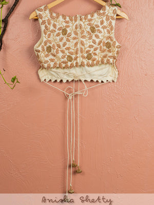 Ivory Zardosi Lehenga Set image 2