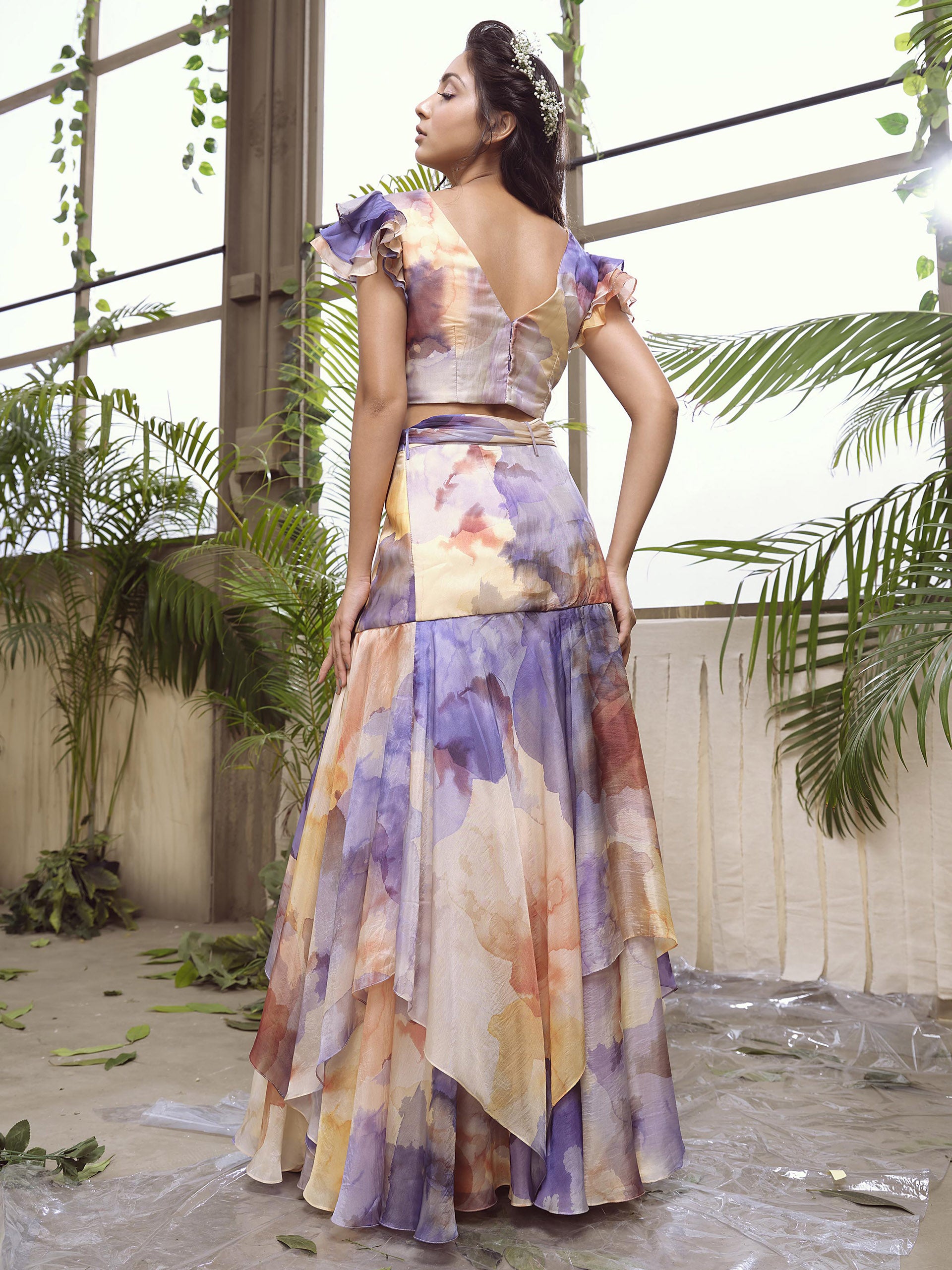 Lilac and Yellow Co-Ord Set image 1