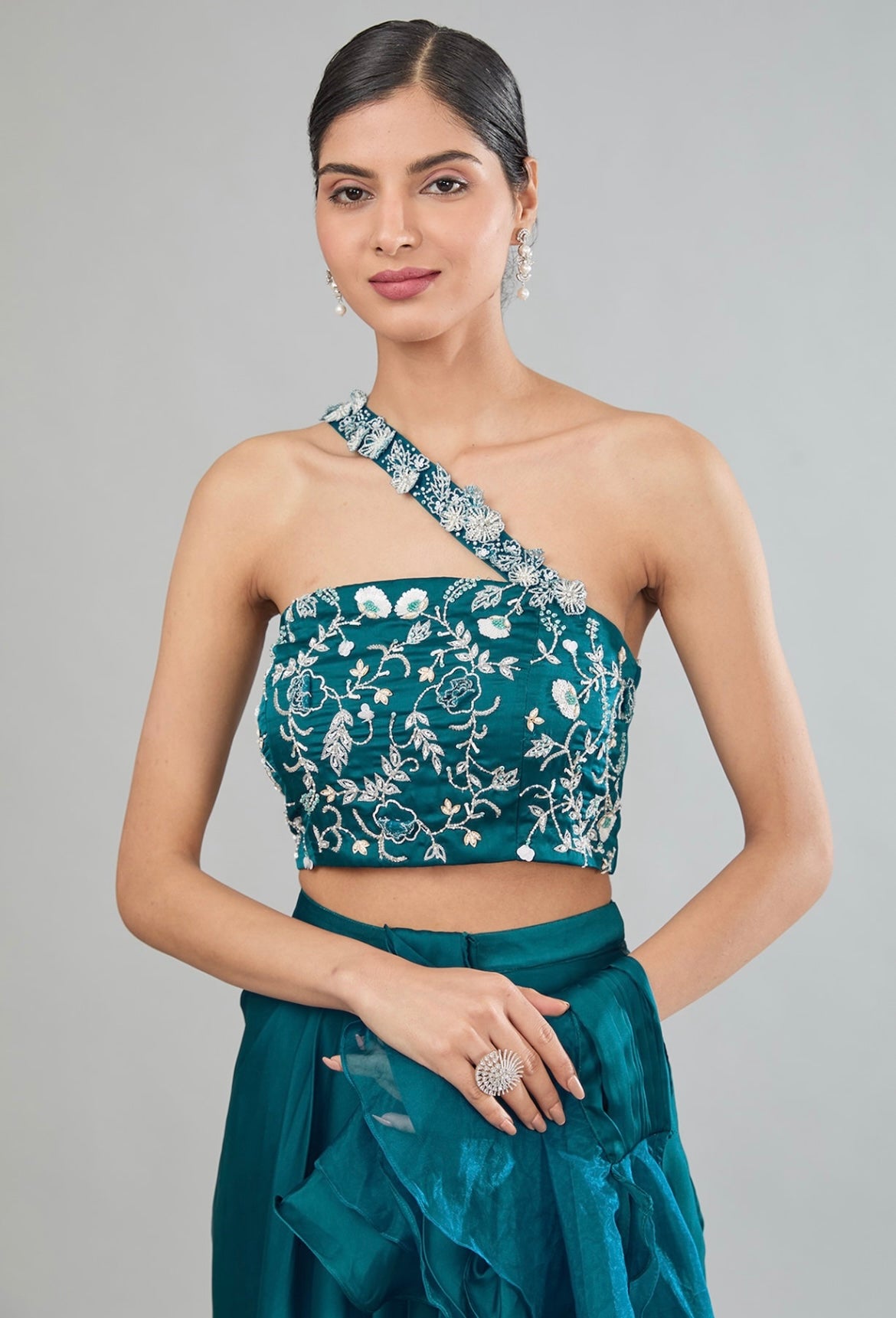 Drape skirt set image 2