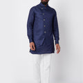 Navy Blue Bundi Jacket Set image 0