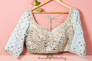 Pastel Mirror Lehenga Set image 3
