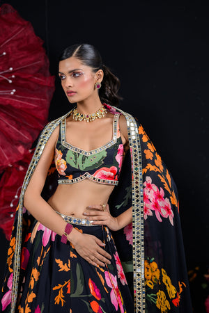 Ebony Lehenga Set image 4