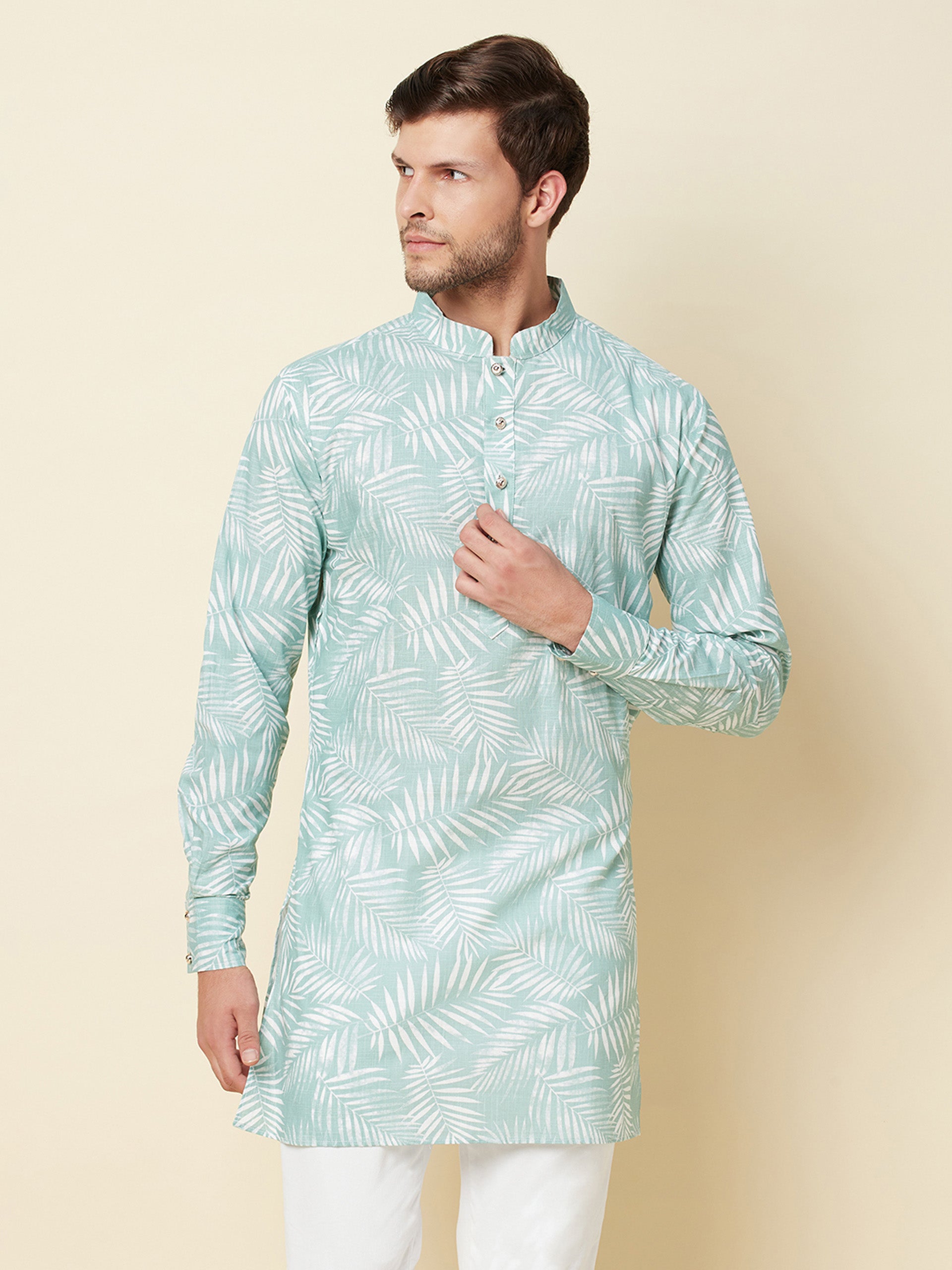 Tropical Print Kurta image 5