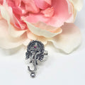 Ganesh Oxidized Adjustable Ring image 0