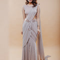 Rose Gold Skirt Saree Set image 0