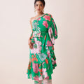 Green One-Shoulder Co-ord Set image 0