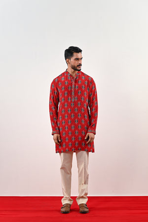 S PRINTED KURTA SET - XL image