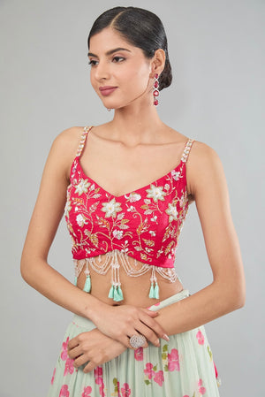 Floral Lehenga set image 1