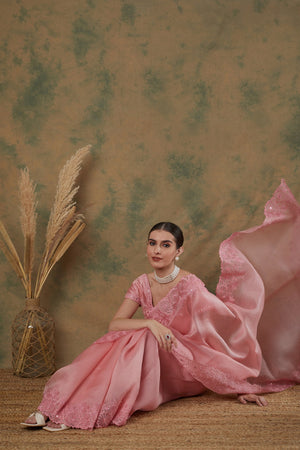Onion Pink Saree image 1