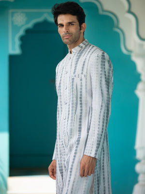 Grey Sherwani Set image 1