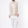 Floral Threadwork Bundi Jacket Set image 0