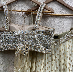 Pale Yellow Lehenga Set image 3