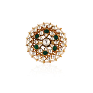 Green And White Traditional Ring image 2
