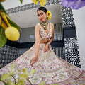 Light Pink Dabka Lehenga Set image 0