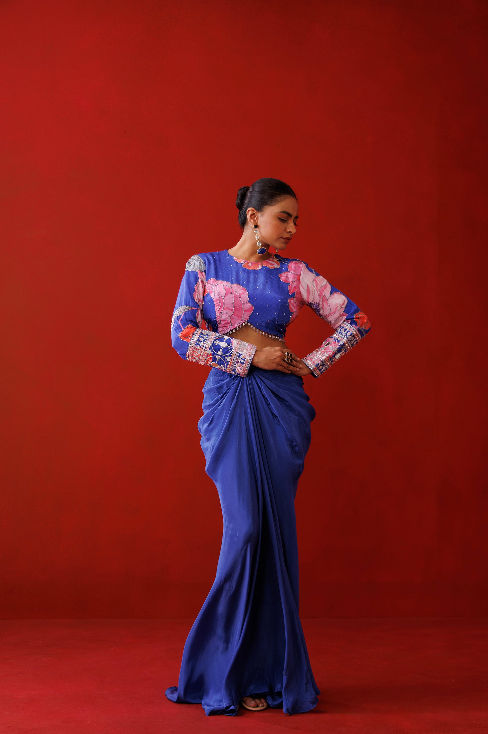 Saphire Drape Skirt Set image 2