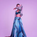 Oceanic Blue Skirt Set image 0