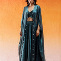 Metallic Teal Blue Co-od Set image 0
