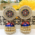 Meenakari Statement Jhumka image 0