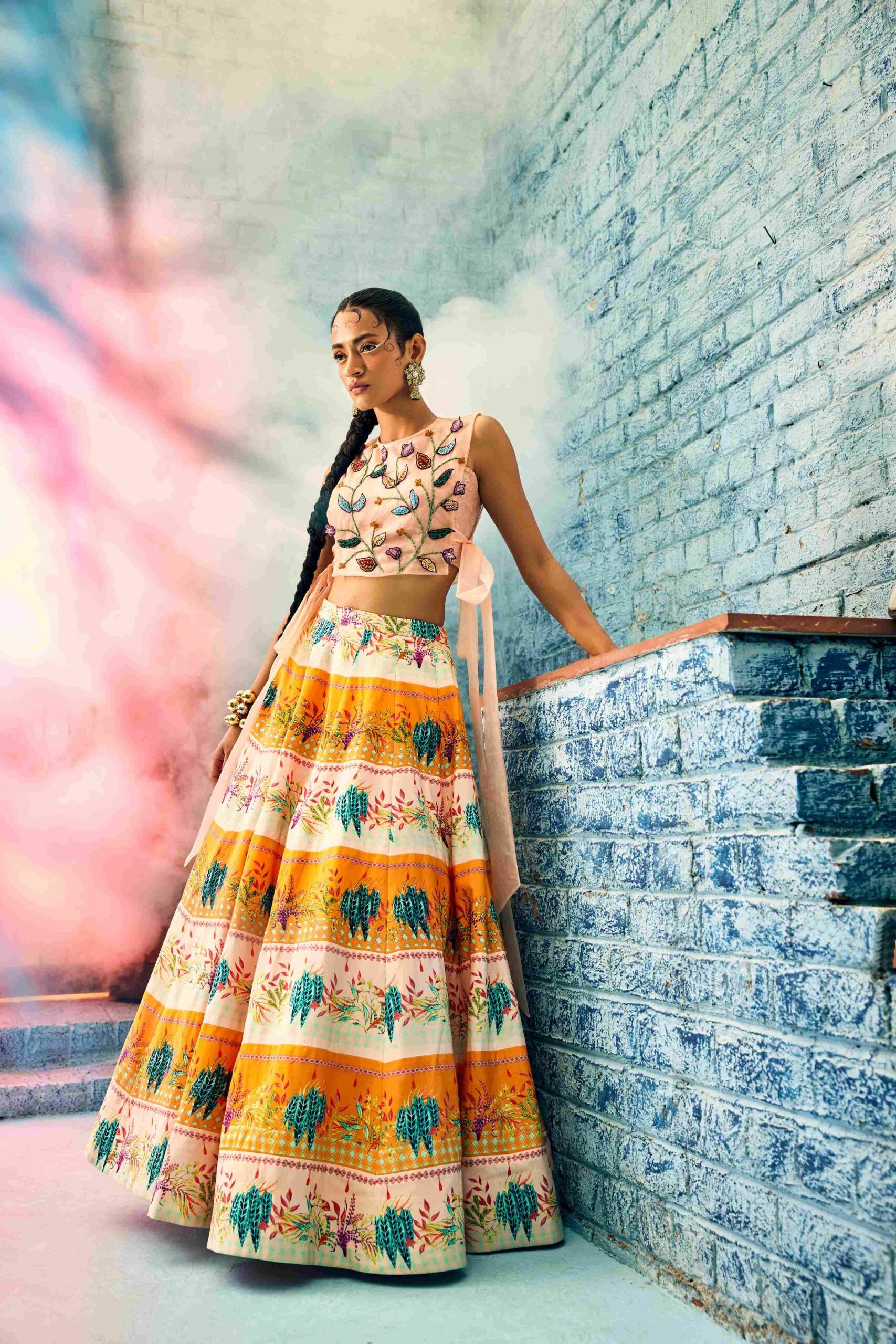 Multi-Colour Skirt Elegant Set image 0