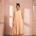 Peachy Keen Flared Kurta Set image 0