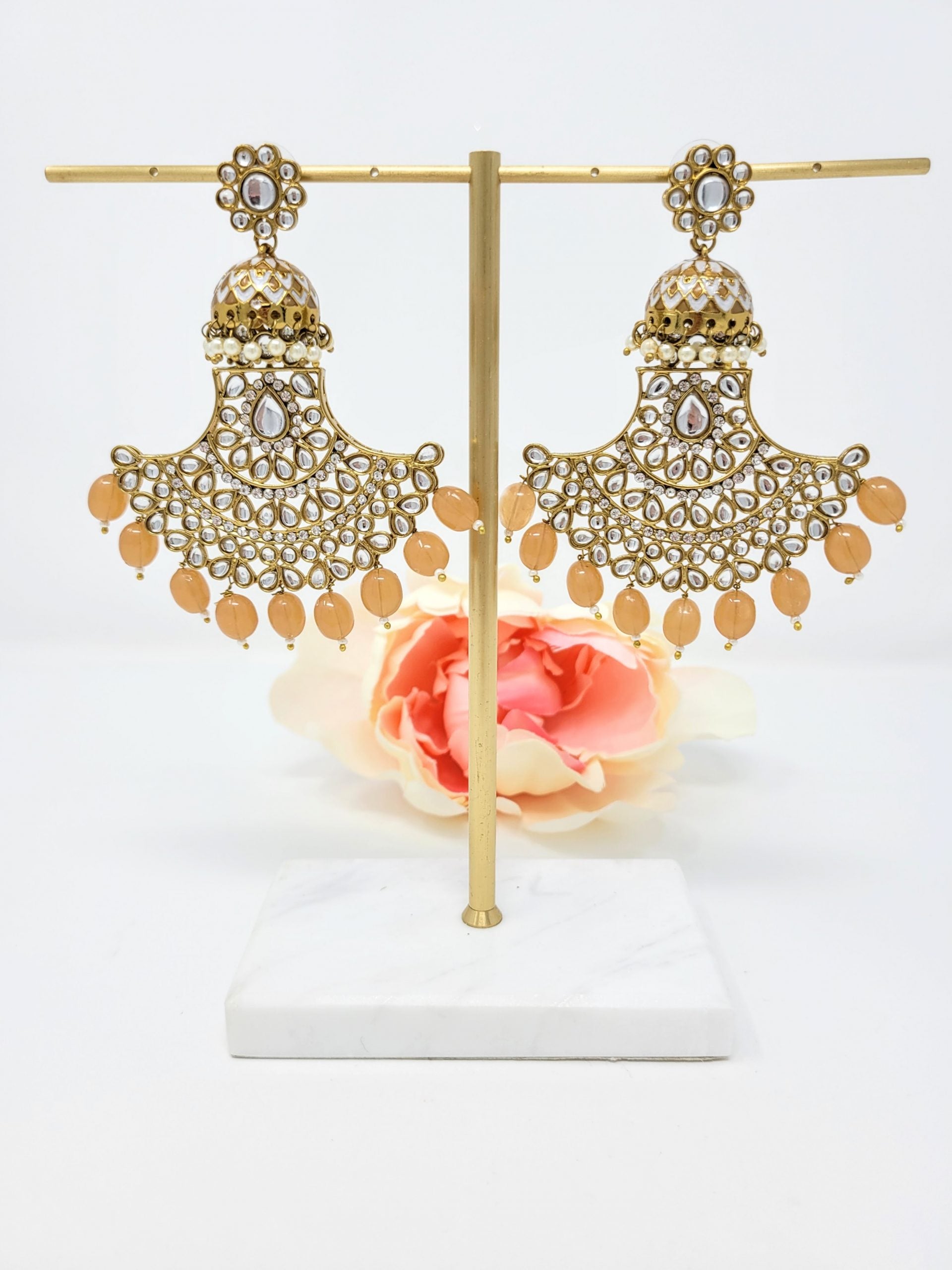 Hawa Chaandbali Earrings - Brown image