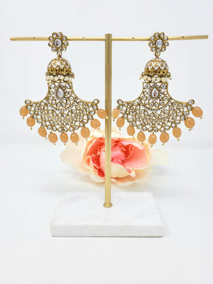 Hawa Chaandbali Earrings - Brown image