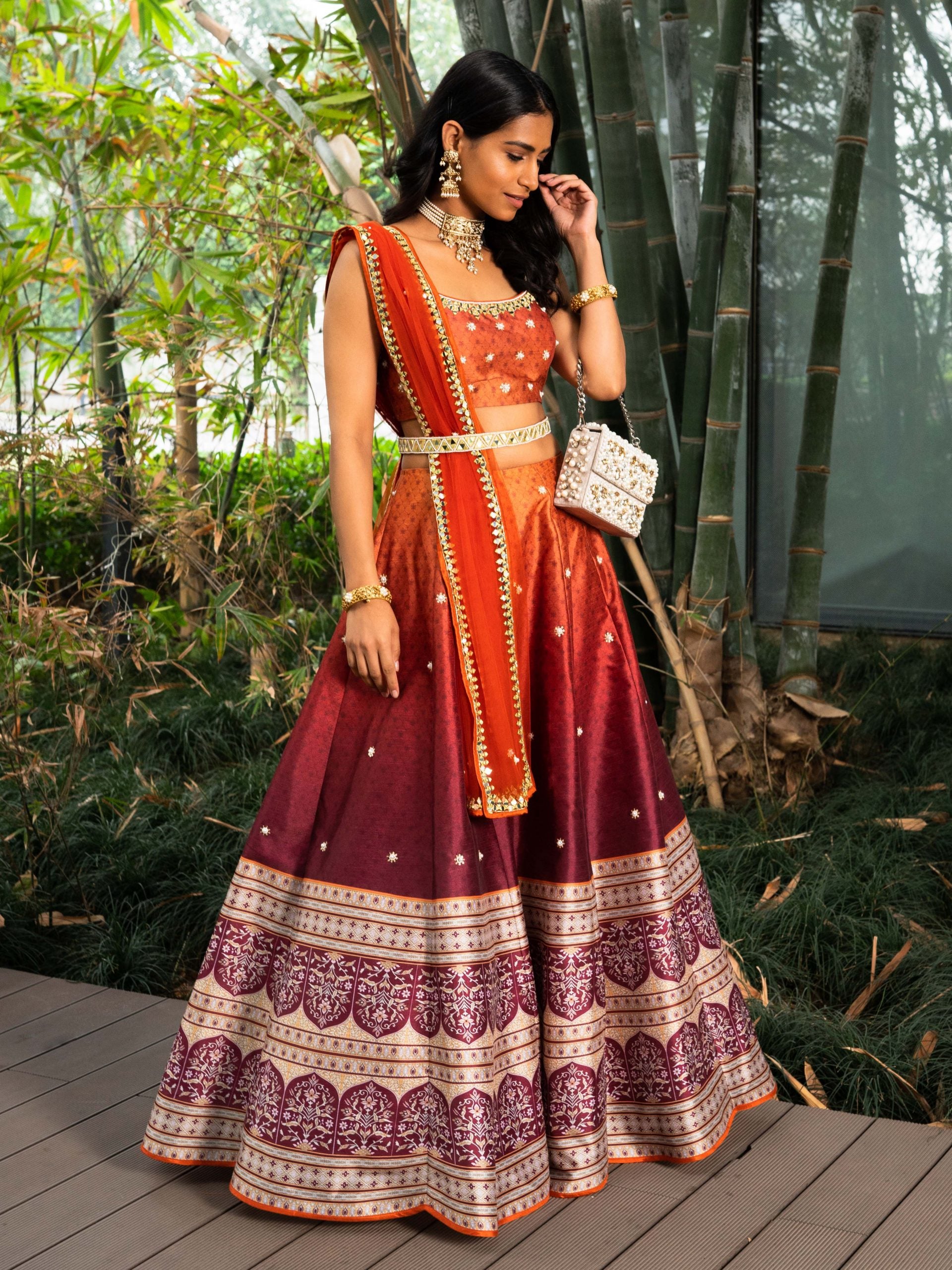 Zeenat Printed Lehenga Set - L image