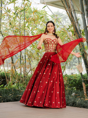 Aarzo Corset Lehenga Set image 0