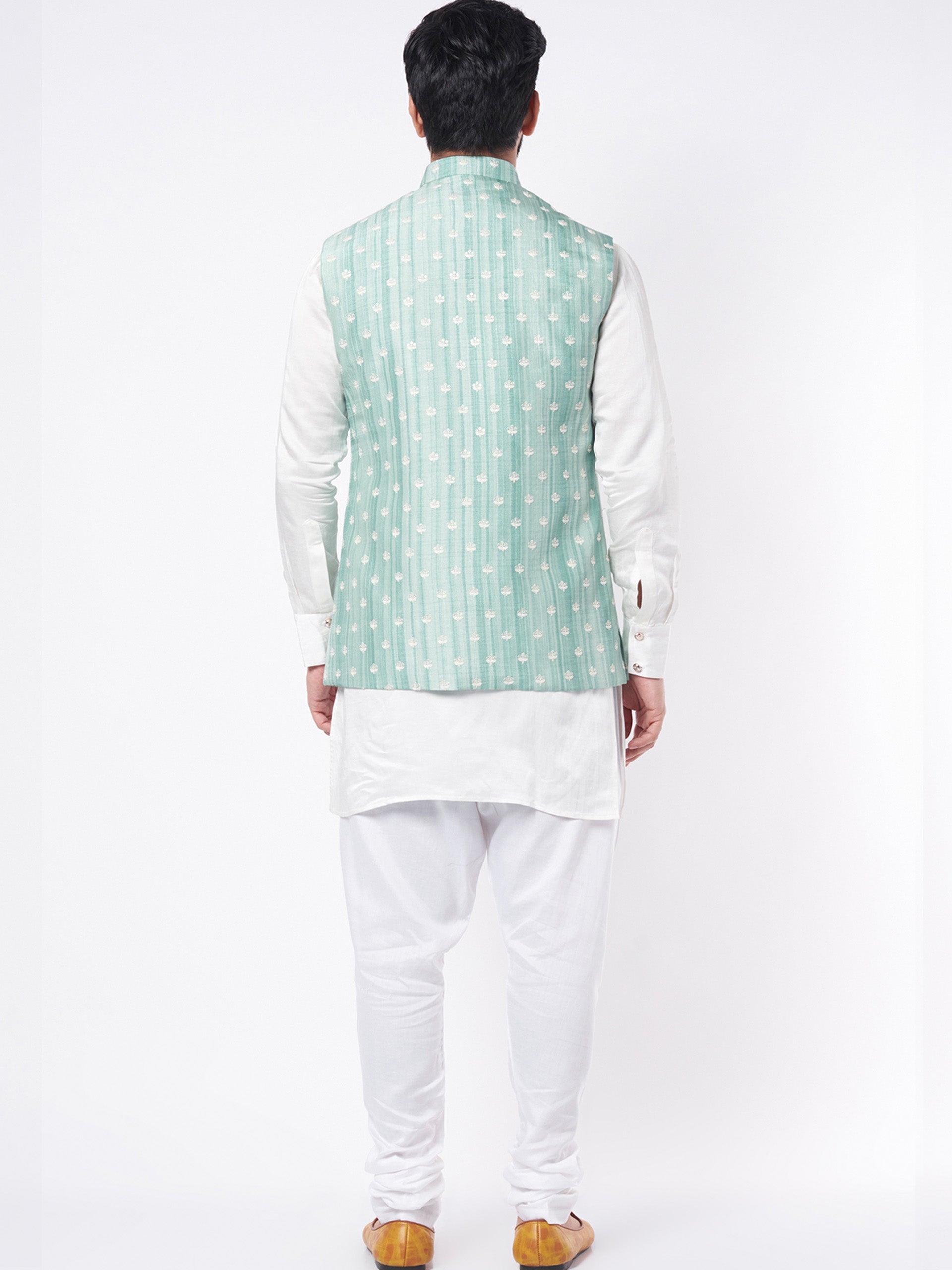 Celeste Silk Bundi Jacket Set image 2
